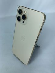 【中古・バッテリー劣化・画面キズ有・レンズキズ有】iPhone 12 ProMax 128GB ゴールド simロック解除済