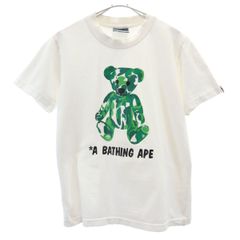 A BATHING APE アベイシングエイプ 日本製 半袖 Tシャツ S 白 くま レディース 古着のサムネイル