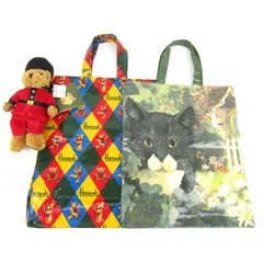 ハロッズ トートバッグ テディベア 3点セット まとめて 鞄 ブランド レディース Harrods 【中古】