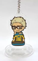 [中古]キーホルダー·マスコット(キャラクター) 月島蛍 スタンドキーホルダー すぽりん きゅんキャラいらすとれーしょんず [とるパカ! ハイキュー!!~冬志団結!~] B賞