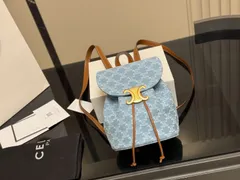 【今日特価】Celine セリーヌ ミニ ダブルショルダーバッグ 牛皮（18×21cm）