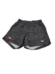 ミズノ◆メンズ 卓球ウェア ゲームパンツ 試合 練習用 短パン ブラック柄 JTTA