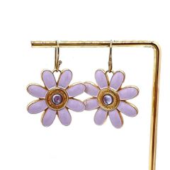 美品★ coach コーチ ピアス フラワー デイジー ストーン