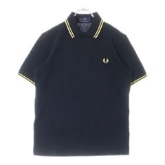 FRED PERRY (フレッドペリー) ロゴエンブロイダリー カットソー 半袖ポロシャツ M12N ブラック
