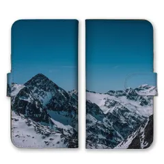 Galaxy S10+ plus SC-04L SCV42 ケース 手帳型 ギャラクシーS10プラス スマホケース 携帯ケース 雪山 氷山 登山 冬 雪 自然 かっこいい おしゃれ 写真 山岳 風景 カラー04のサムネイル