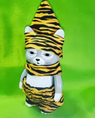 No.114　ニャンコ服④　🐅トラ柄　雷　鬼　節分　アニマルセット　 22121501　匿名配送対応分