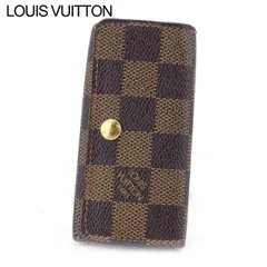 ルイ ヴィトン キーケース 4連キーケース ミュルティクレ4 ダミエ ブラウン ベージュ ゴールド ダミエキャンバス Louis Vuitton  T17476 