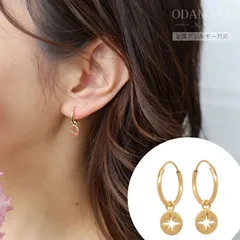 フープピアス 太陽 ハワイアンジュエリー フープ シルバー925 金属アレルギー対応 k18 18金コーティング