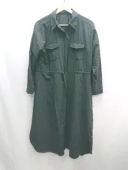 ◇ ⊇ INGNI イング ウエスト紐付き 長袖 ロング丈 ワンピース サイズM ブラック レディース E  【1412090052132】