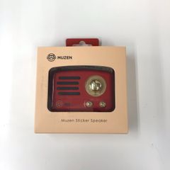 MUZEN PETA 　ブルトゥス　スピーカー  (パッションレッド)