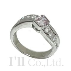 MIKIMOTO　ミキモト　ピンクダイヤ　リング　Pt950　ピンクダイヤ0.43ct　ダイヤモンド0.18ct　9号　ブランドジュエリー　アクセサリー　指輪　 ファンシーピンク　プラチナ　PT【中古】【66216】