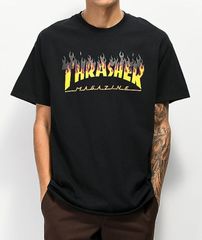 Thrasher  BBQ Flame Black Tシャツ(Mサイズ)