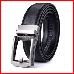 [DINUQI] 本革 ベルト メンズ 無段階調整 穴なし オートロック式バックル 高級レザー スーツ ビジネス カジュアル クリックタイプ コンフォートデザイン フォーマルから普段使いまで対応 プレゼントにも最適 125cm