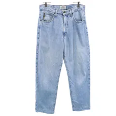 ARMANI JEANS アルマーニジーンズ 90s イタリア製 オールド テーパードデニムパンツ w34 ウォッシュブルー ジーンズ メンズ 古着