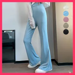 【スタッフおすすめ！】 セミフレアパンツ レギンス 細身 韓国 新作美脚パンツ/ハイウエストパンツ/リラックスズボン レディース ボトムス イージーパンツ  おすすめ おしゃれ　かわいい　人気 99HJFS-002