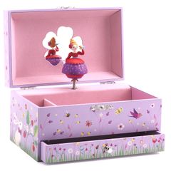 訳あり オルゴール 誕生日 クリスマス プレゼント 子供 女の子 キッズ ジェコ プリンセス メロディー 宝石箱 ジュエリー ケース おもちゃ おしゃれ遊び  アクセサリー ボックス 宝箱  モーツァルト 魔笛 3歳 4歳 5歳 6歳 7歳