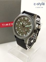 A255 [美品] TIMEX タイメックス 腕時計 ブラック ALLIED 40 TW2U74100LG クォーツ | K★