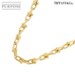 ティファニー TIFFANY&Co. ハードウェア スモール リンク ネックレス 45.7cm K18 YG イエローゴールド 750 Chain Necklace 90245695