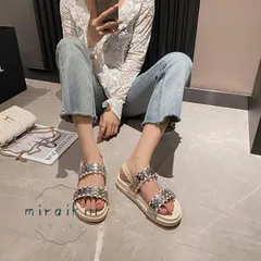 サンダル レディース キラキラ シューズ 歩きやすい 幅広 シンプル 軽量 コンフォートサンダル 大きいサイズ 大 疲れない ストラップ ヒール 20代 30代 40代