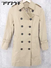 ■ ◎ ESTNATION エストネーション ライナー ウエストベルト付き 長袖 コート サイズ36 ベージュ系 レディース  【1002802299117】