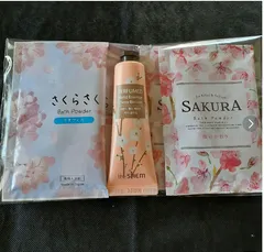 桜の入浴剤、桜のハンドクリームのセット