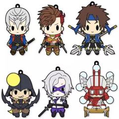 [중고] 스트랩 (캐릭터) 전 6 종 세트 [D4 전국 BASARA4 러버 스트랩 컬렉션 Vol.2]