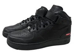 NIKE (ナイキ) ×SUPREME AIR FORCE 1 MID SP シュプリーム エアーフォース ハイカットスニーカー FZ8784-001 28.5cm US10.5 ブラック メンズ/043
