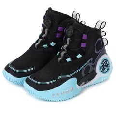 キッソス（ＫＩＳＳＯＳ） メンズ レディース 男女共用 スニーカー スポーツ シューズ バスケット バッシュ 防滑 メッシュ ハイカット ストリート (ブラック, 日本の靴のサイズ寸法, 大人, 数値, 24.5 cm) [ブラック] [24.5 cm]