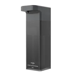 【在庫処分】Umimile ソープディスペンサー 自動 シャンプーディスペンサー フック 液体 食器用洗剤 壁掛け 充電式 400ml大容量 IPX6防水 ブラック