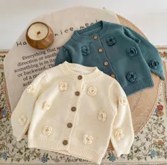 韓国風子供服 カーディガン 秋服 冬服 女の子