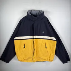 古着 90's/90年代 ノーティカ NAUTICA セーリングジャケット リバーシブル ロゴ刺繍 XXL  ネイビー メンズ