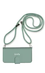 iPhone14ProMax ケース 手帳型 アイフォン14 プロマックス スマホケース 携帯ケース PUショルダー スマホ用 幾何学模様 北欧 大人女子 シンプル パステル ストラップ付 カラー03