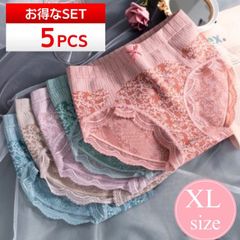 レディースショーツ XL 5枚セット 大きいサイズ 温活　妊活　深め ストレッチ 下着 ショーツセット ショーツ