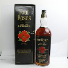 Four Roses（フォアローゼズ）ファインオールド ブラックラベル 40％ 4500ml ※ラベルキズ X25E120143
