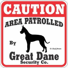 Caution コーションサインボード　グレートデーン　Great Daneアメリカ直輸入　新品未使用