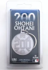【中古】キーホルダー 大谷翔平#17(ロサンゼルス・ドジャース) MLB 通算200本塁打記念 コインキーチェーン