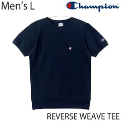 【USED／メンズL】CHAMPION リバースウィーブ スウェット TEE ブラック