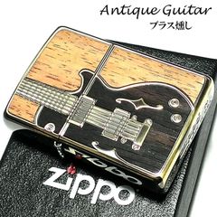 オシャレなギターの付いたZIPPOです。値下げました。 ZIPPO ライター アンテーク ギター ジッポ アンテークブラス