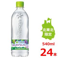 い・ろ・は・す 北のぶどうミックス 540mlPET/24本入り/いろはす/青森/スチューベン/秋田/ナイアガラ/岩手/キャンベル