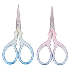 【特価商品】グラデーション 精密 紙 布 糸切 工芸 DIY手作り ステンレス鋼 セット はさみ はさみ はさみ 鋭いチタン刃 手芸 ハサミ・カッティングツール 紙はさみ 針仕事 洋裁 縫製 裁縫 小さい はさみ ハサミ ハサミ ハサミ 手芸用 ハンドメイド