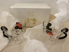 ■未使用品 ミッキー＆ミニー 耐熱グラス ペアグラス Disney■