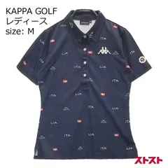 KAPPA GOLF カッパゴルフ 半袖ポロシャツ 総柄 ネイビー系 M [240001975160] [240001975160]#