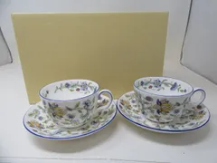 ◆未使用 ミントン カップ＆ソーサー2客SET ハドンホールブルー◆13017★