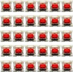 geneX キースイッチ ゲーミングキーボード スイッチ交換 メカニカルキーボード 軸 30個セット ゲームをもっと楽しく。( レッド)