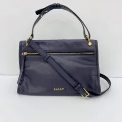 BALLY バリー ショルダーバッグ トートバッグ カバン BLOOM HOBO ホーボー レザー 2WAY 斜め掛け 肩掛け レディース ネイビー 鞄 IF12595■
