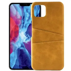 iPhone12 ケース iPhone12 Pro アイフォン12 プロ  カード収納 レザー スマート ケース 【Color】 キャメル