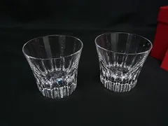 ■新品同様■ Baccarat バカラ エトナ イヤータンブラー2011 クリスタルガラス コップ 食器 テーブルウェア 2個セット クリア BN4579