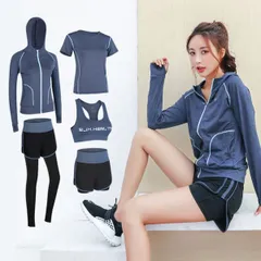 【カラー1】トレーニングウェア 5点セット 6色展開 レディース トレーニング