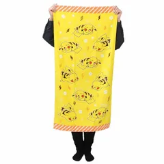 ポケモン バスタオル ポケットモンスター フェイスタオル 黄色 イエロー 綿 100% キャラクター 女の子 子供 大人 かわいい 男の子 ピカチュウ カビゴン キッズ タオルケット プレゼント ギフト プール 旅行 コットン pokemon スポーツタオルのサムネイル