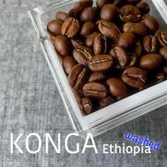 エチオピア産コーヒー専門店おすすめの"イルガチェフェ・コンガ"ウォッシュド100g　コーヒー豆